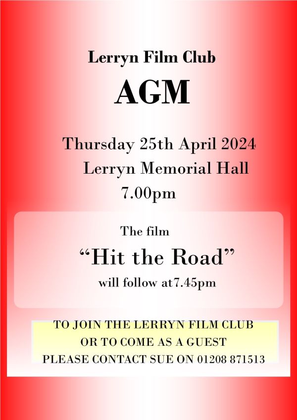 Lerryn Film Club - AGM and Film